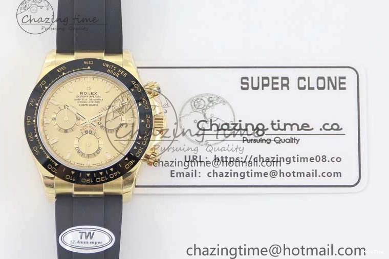 MiroTime 0423 Daytona 116518 TWF 1:1 Best Edition 904L Steel YG Dial on Oysterflex Strap A Youthful 2424